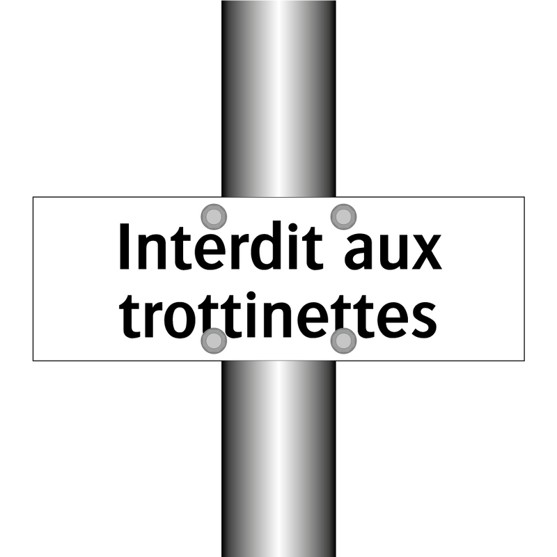 Interdit aux trottinettes