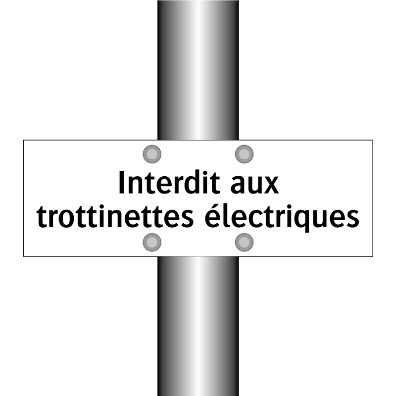 Interdit aux trottinettes électriques