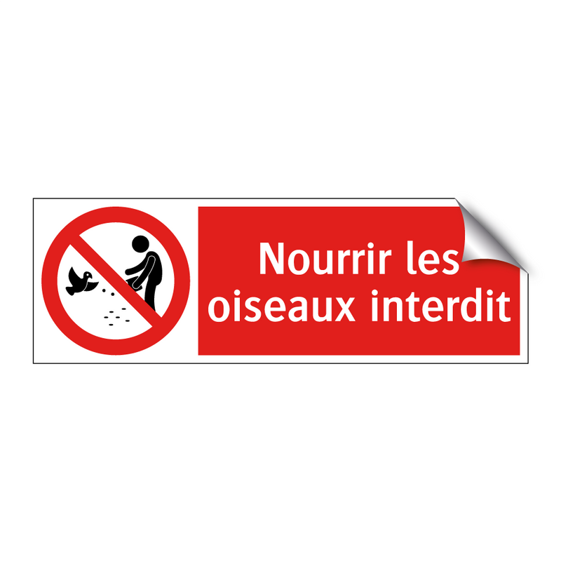 Nourrir les oiseaux interdit