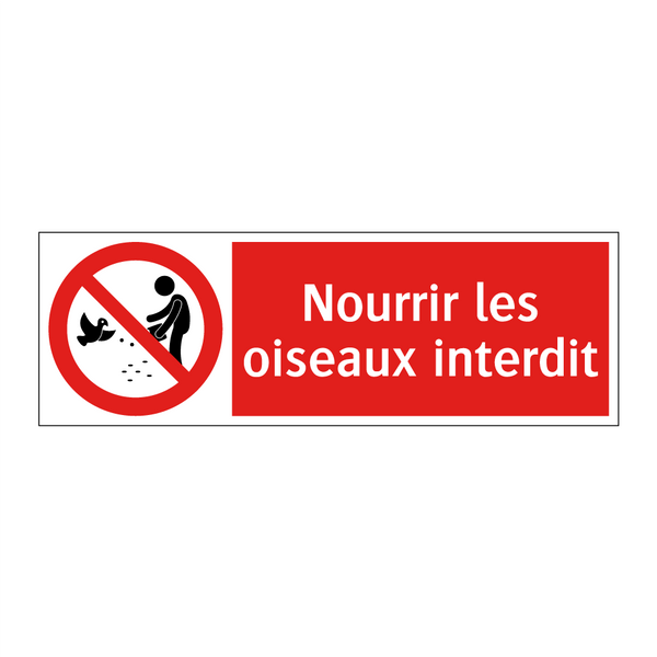 Nourrir les oiseaux interdit