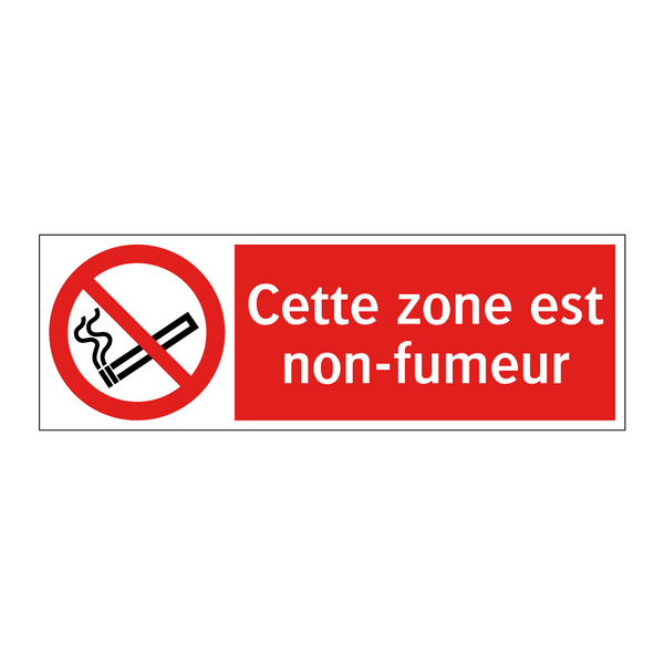 Cette zone est non-fumeur