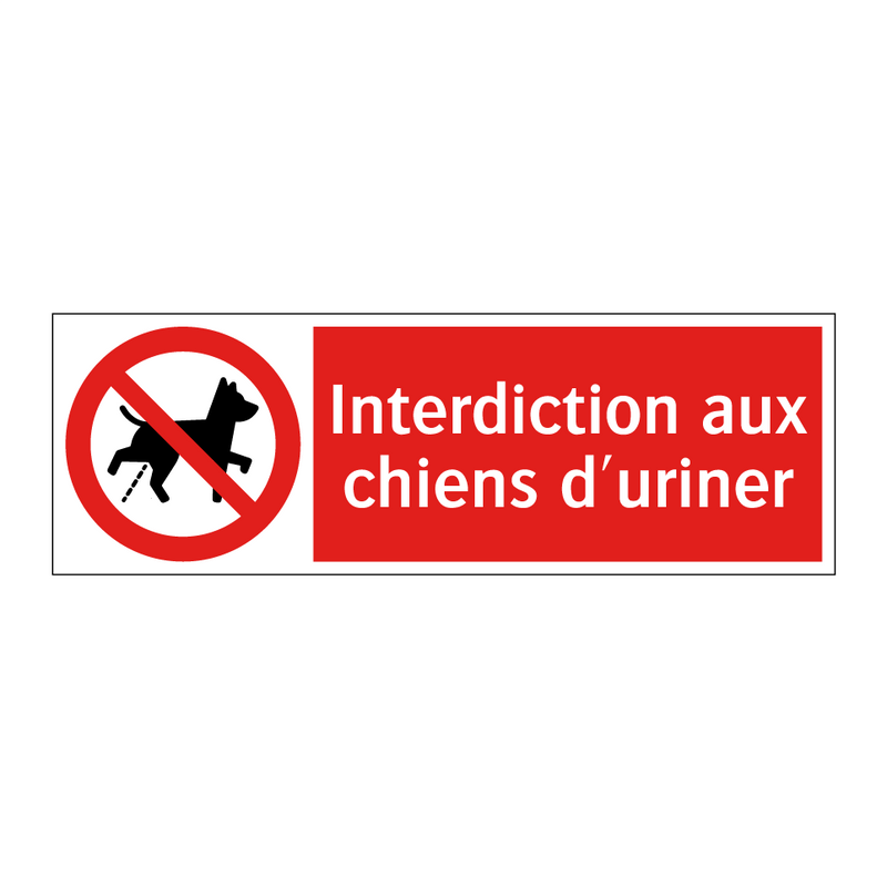Interdiction aux chiens d'uriner