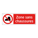 Zone sans chaussures