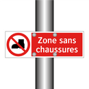 Zone sans chaussures