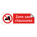 Zone sans chaussures