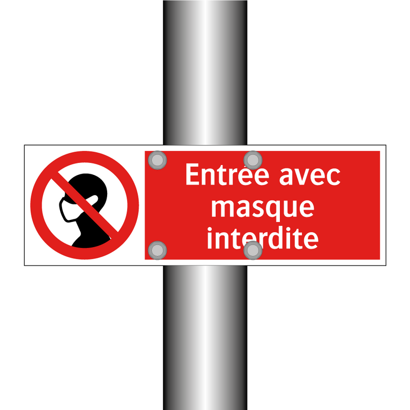 Entrée avec masque interdite