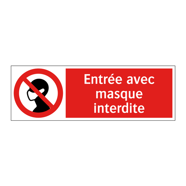 Entrée avec masque interdite