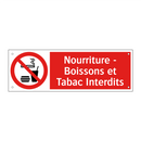 Nourriture - Boissons et Tabac Interdits