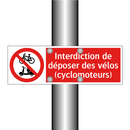 Interdiction de déposer des vélos (cyclomoteurs)