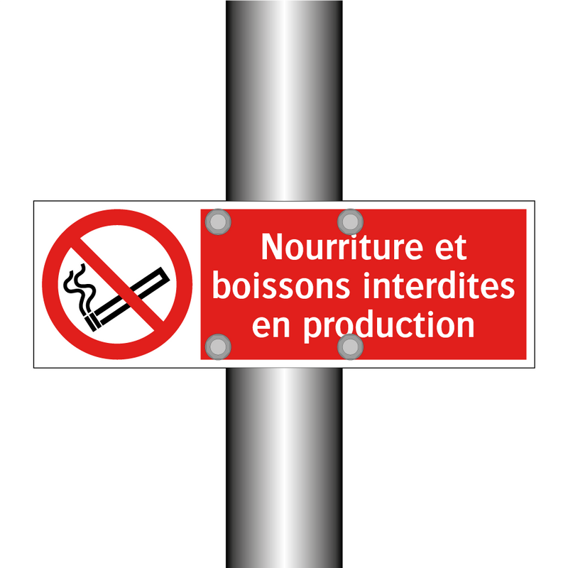 Nourriture et boissons interdites en production
