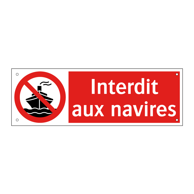 Interdit aux navires