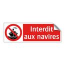 Interdit aux navires
