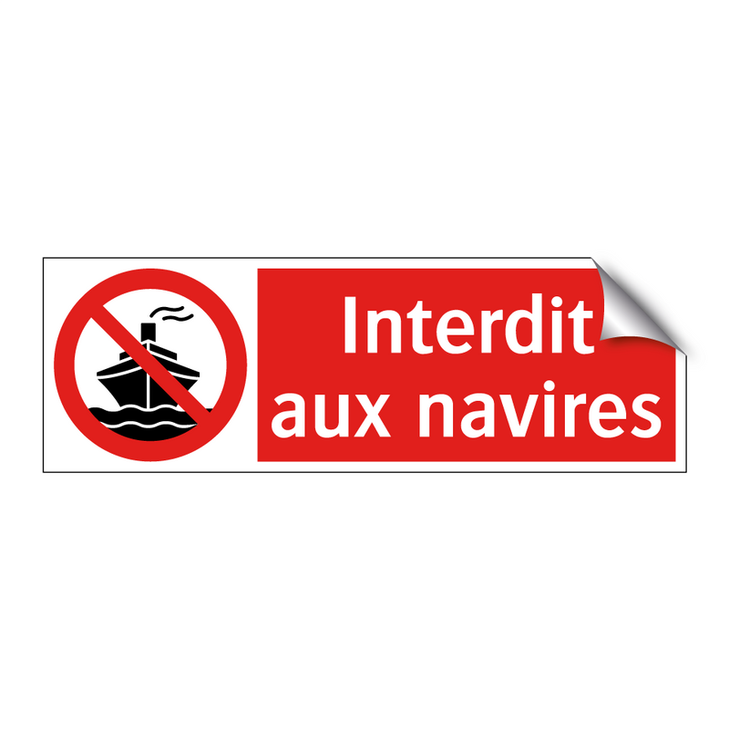 Interdit aux navires