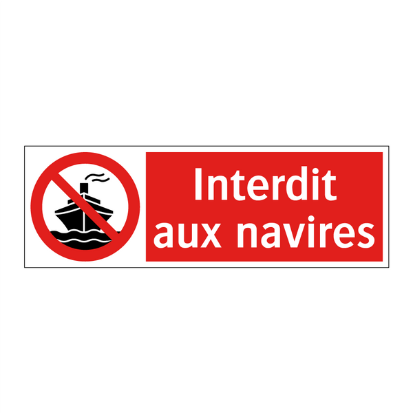 Interdit aux navires