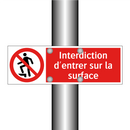 Interdiction d'entrer sur la surface