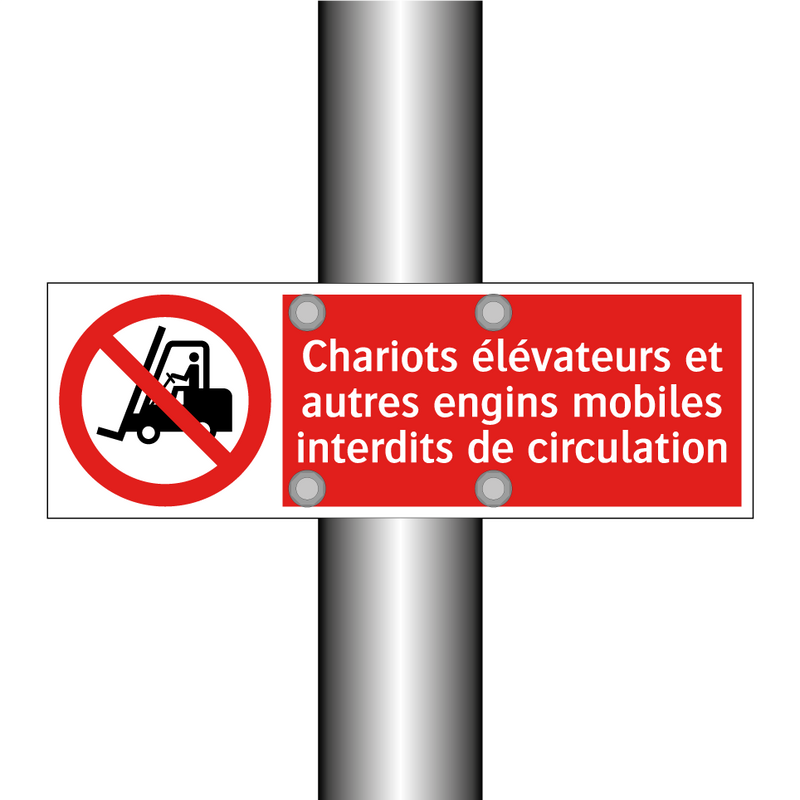 Chariots élévateurs et autres engins mobiles interdits de circulation