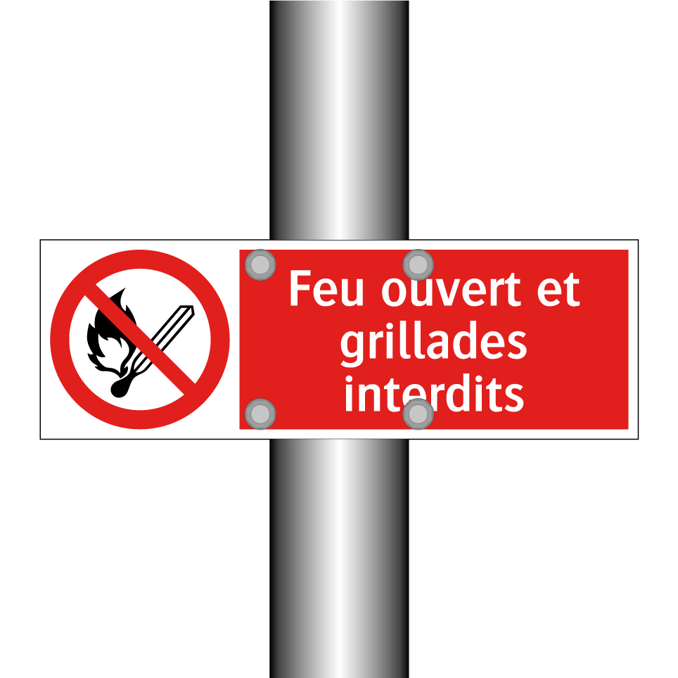 Feu ouvert et grillades interdits