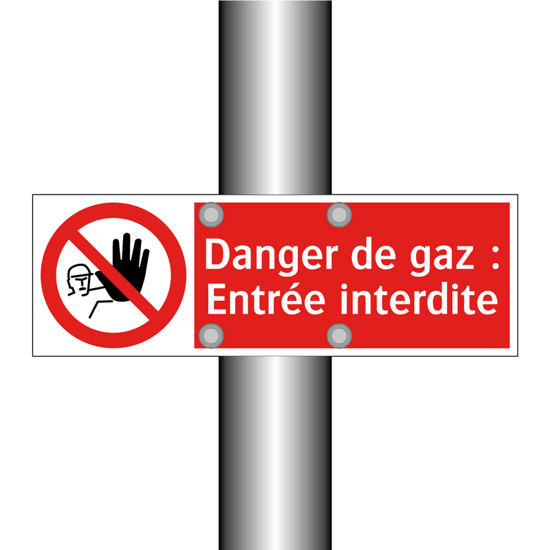 Danger de gaz : Entrée interdite