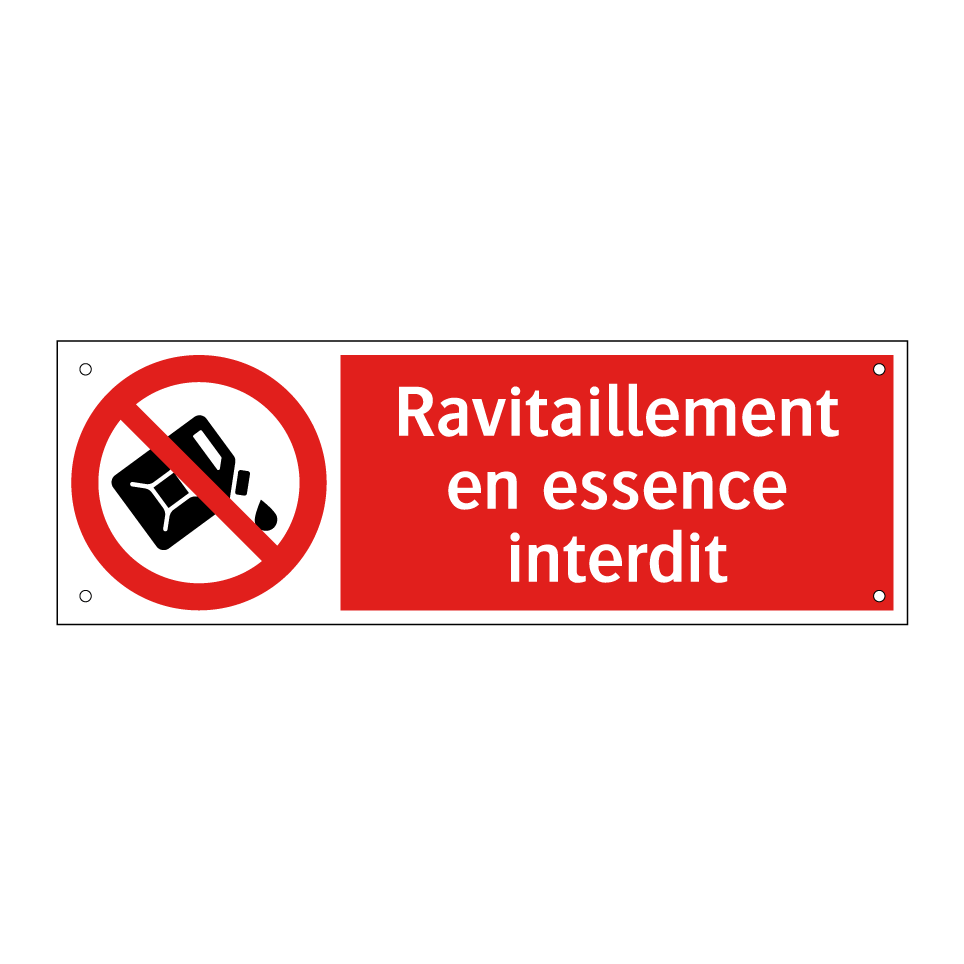 Ravitaillement en essence interdit