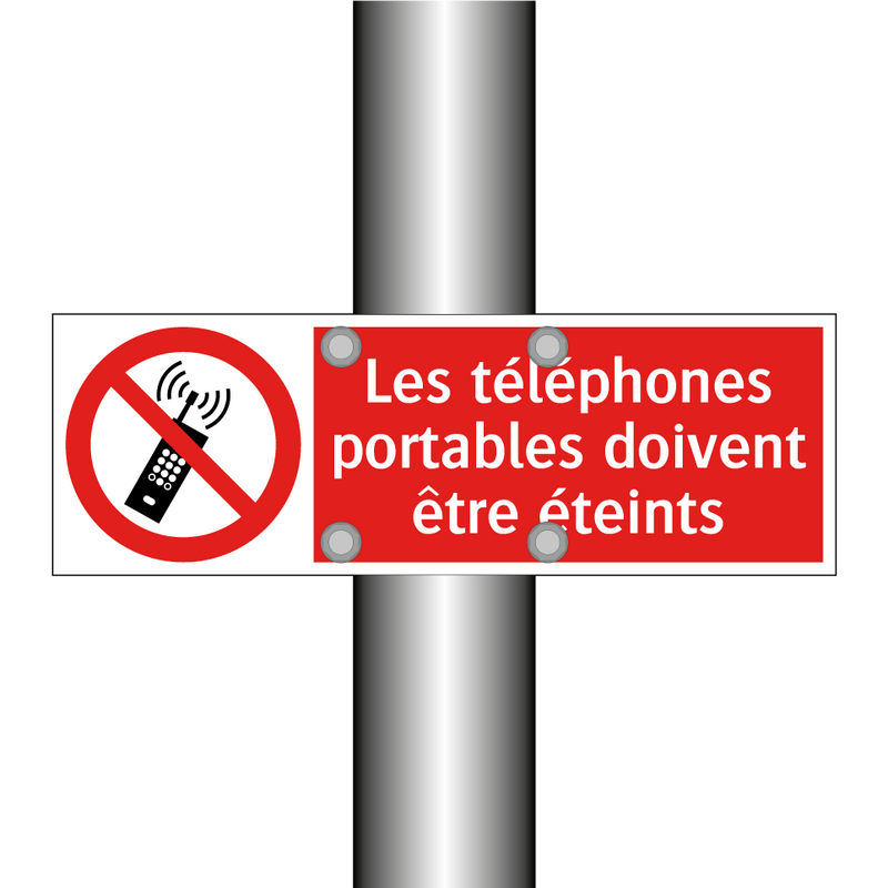 Les téléphones portables doivent être éteints