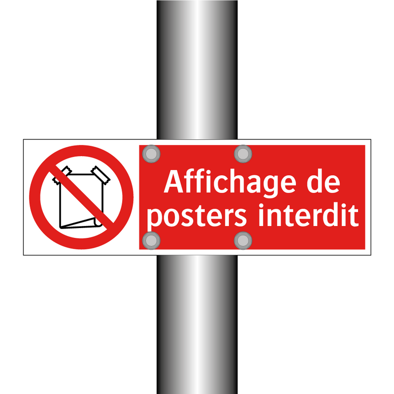 Affichage de posters interdit