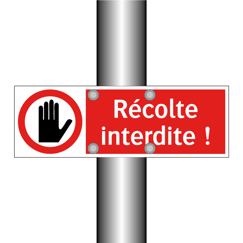Récolte interdite !