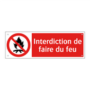 Interdiction de faire du feu