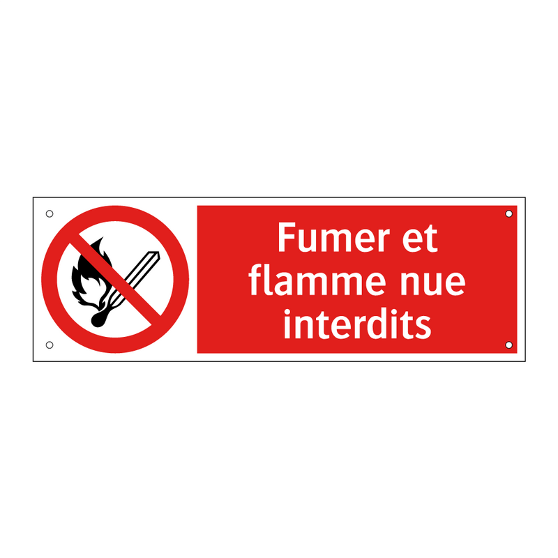 Fumer et flamme nue interdits