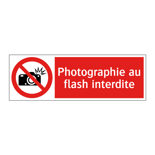 Photographie au flash interdite