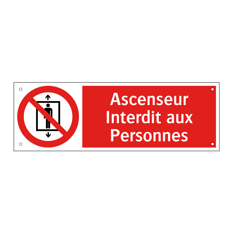 Ascenseur Interdit aux Personnes