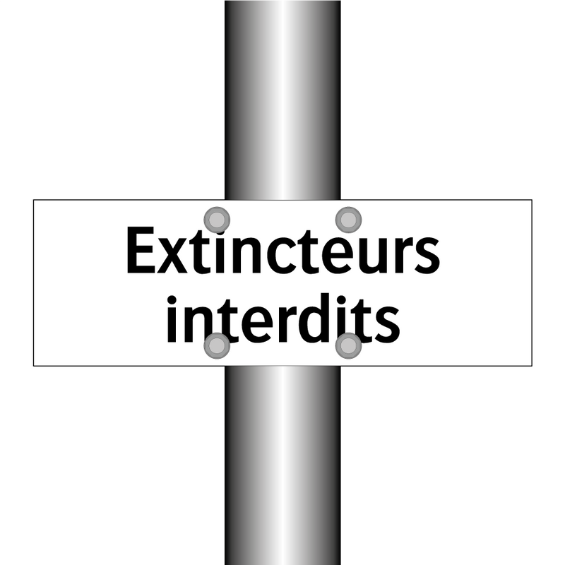 Extincteurs interdits