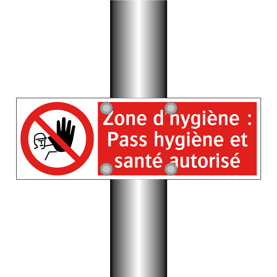 Zone d'hygiène : Pass hygiène et santé autorisé
