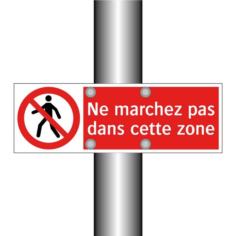 Ne marchez pas dans cette zone