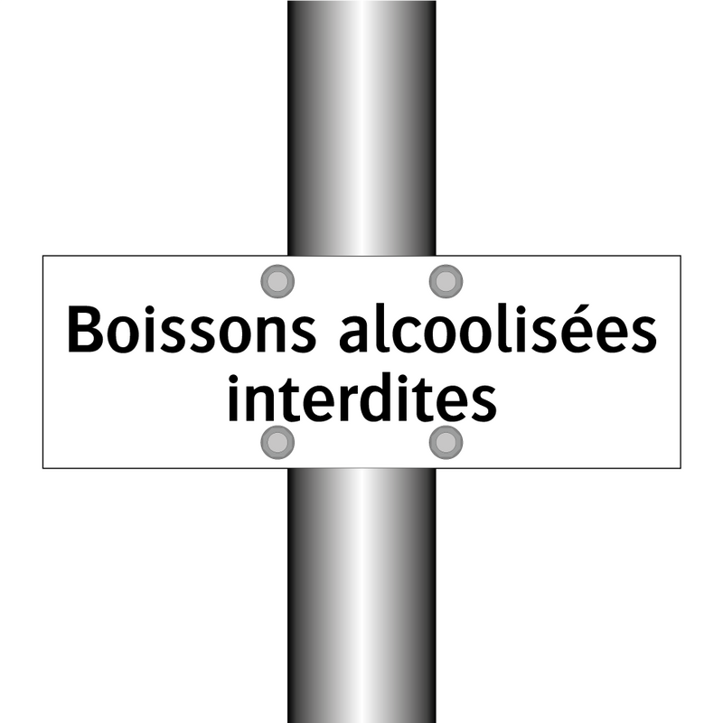 Boissons alcoolisées interdites