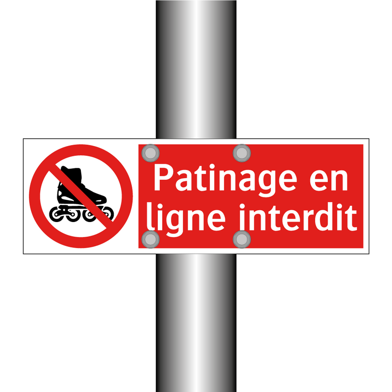 Patinage en ligne interdit