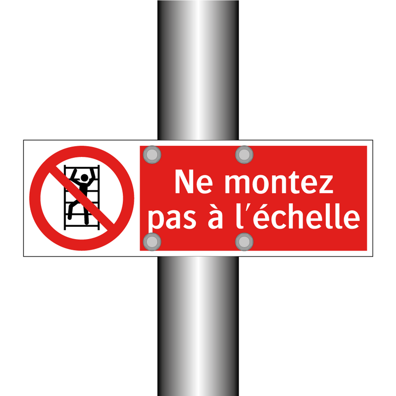 Ne montez pas à l'échelle