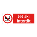 Jet ski interdit