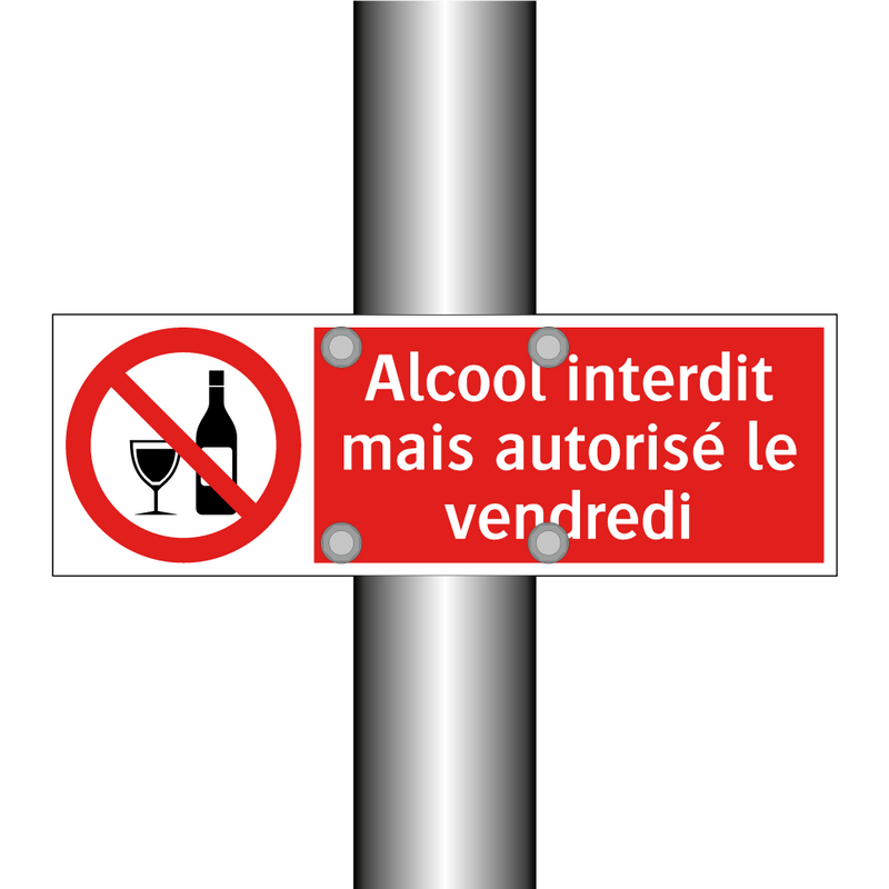 Alcool interdit mais autorisé le vendredi