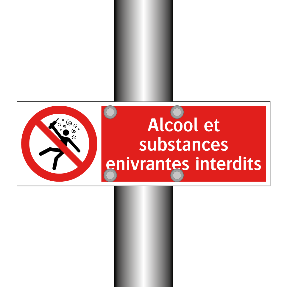 Alcool et substances enivrantes interdits