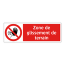Zone de glissement de terrain