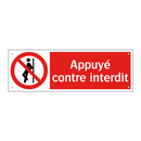 Appuyé contre interdit