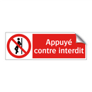 Appuyé contre interdit