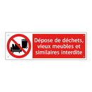 Dépose de déchets, vieux meubles et similaires interdite