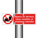 Dépose de déchets, vieux meubles et similaires interdite