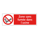 Zone sans fumée dans l'usine