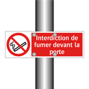 Interdiction de fumer devant la porte