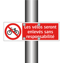 Les vélos seront enlevés sans responsabilité