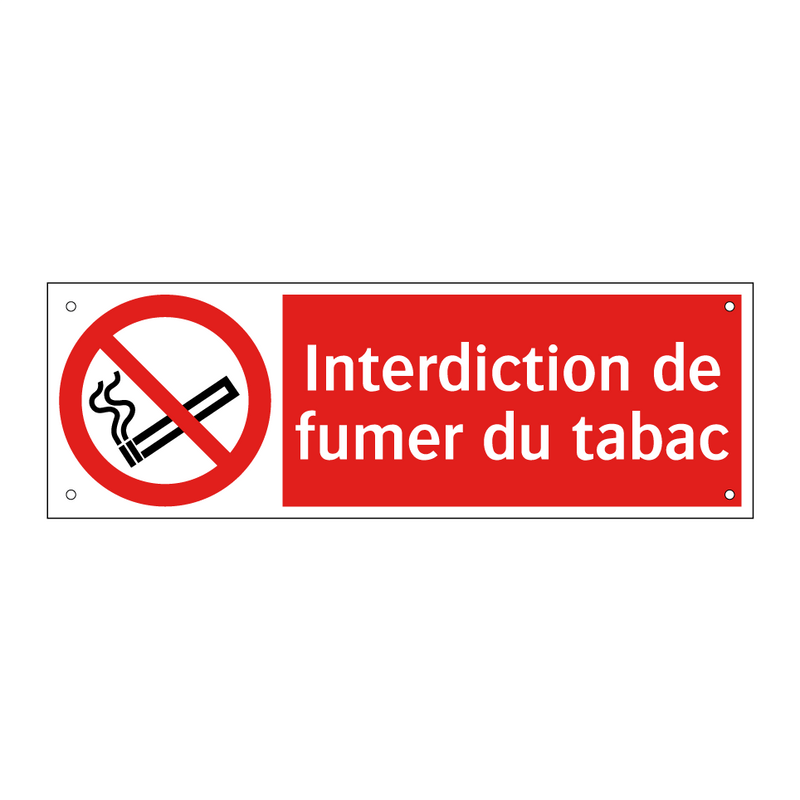Interdiction de fumer du tabac