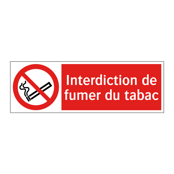 Interdiction de fumer du tabac