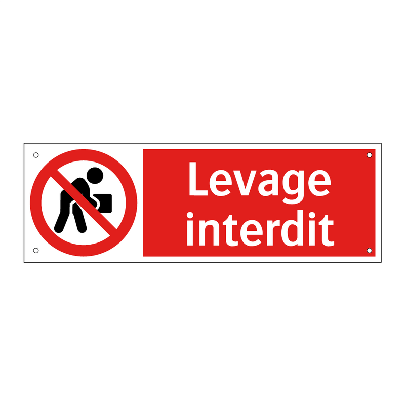 Levage interdit